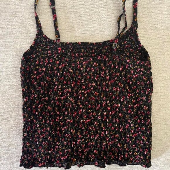 Hollister Black and Pink Floral Camisole - Picture 2 of 3